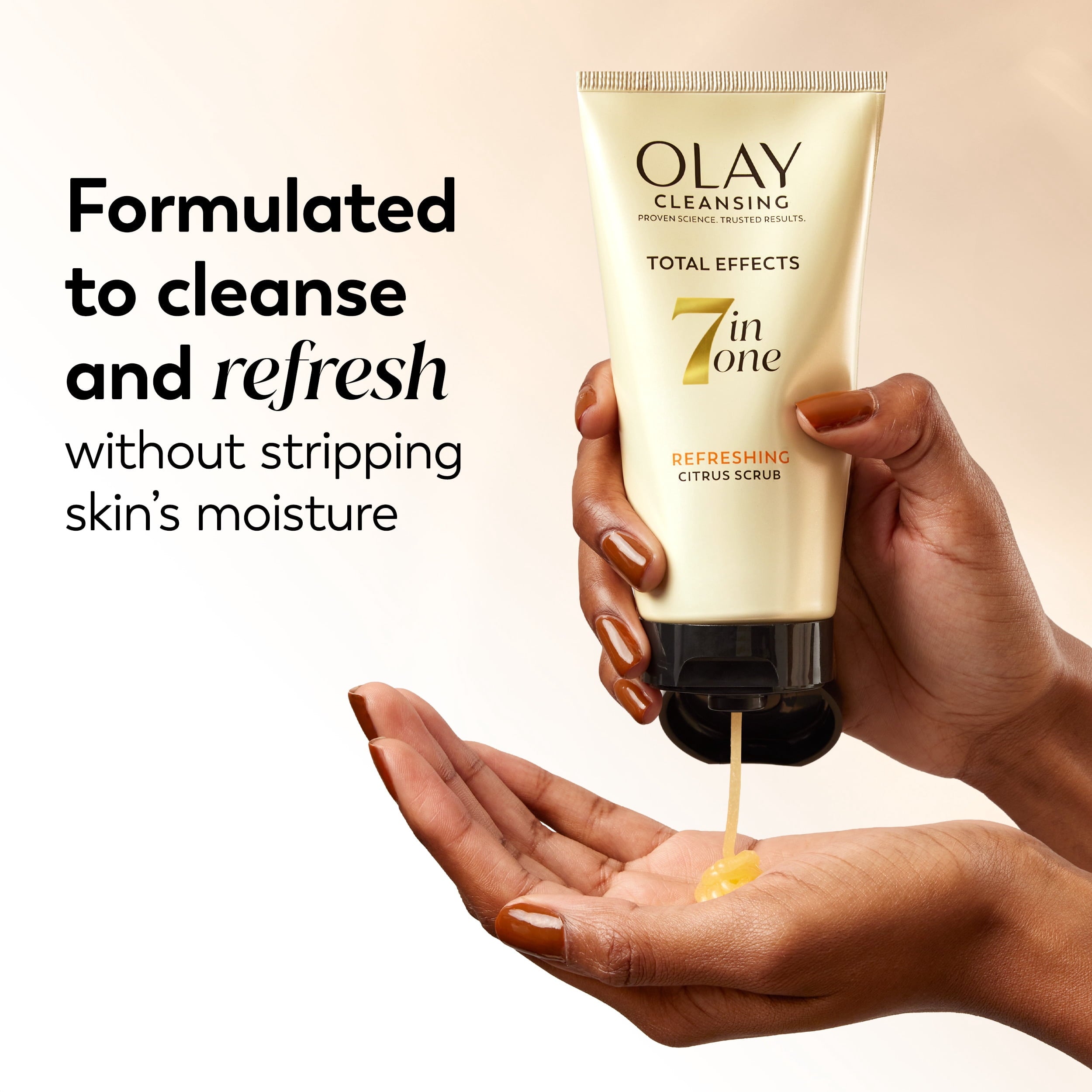 Olay Face Wash, Total Effects Citrus Face Scrub, Exfoliating Cleanser, 5.0fl oz