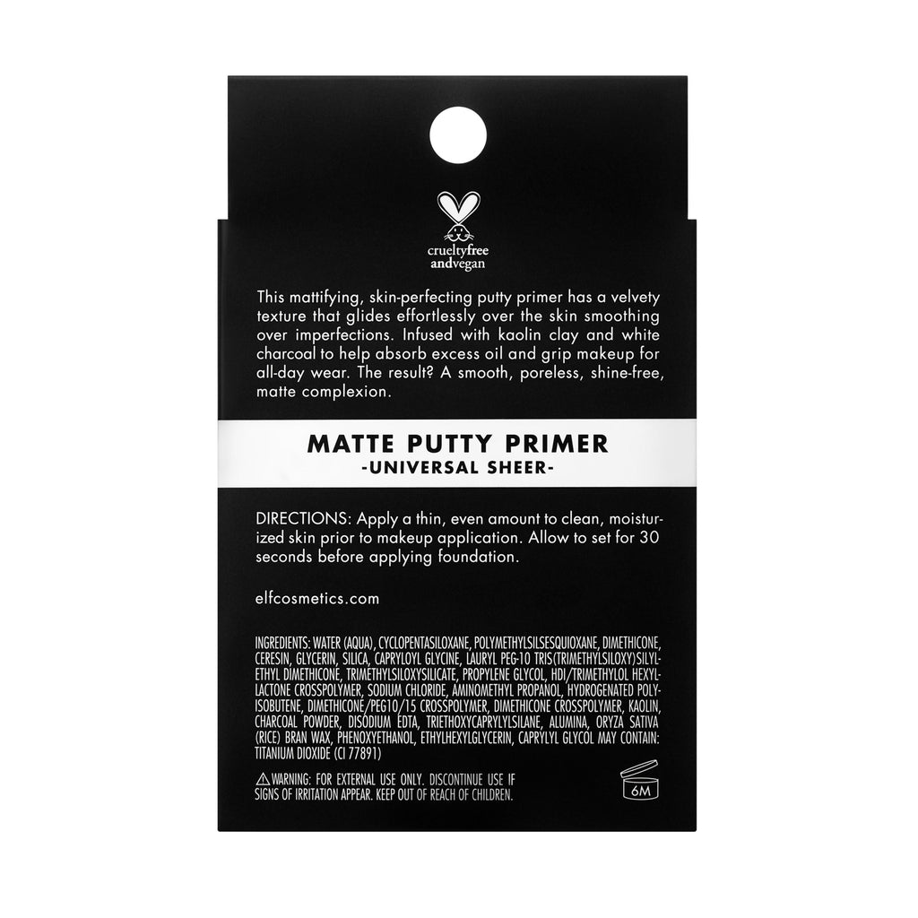 e.l.f. Matte Putty Primer, Universal Sheer, 0.74 oz