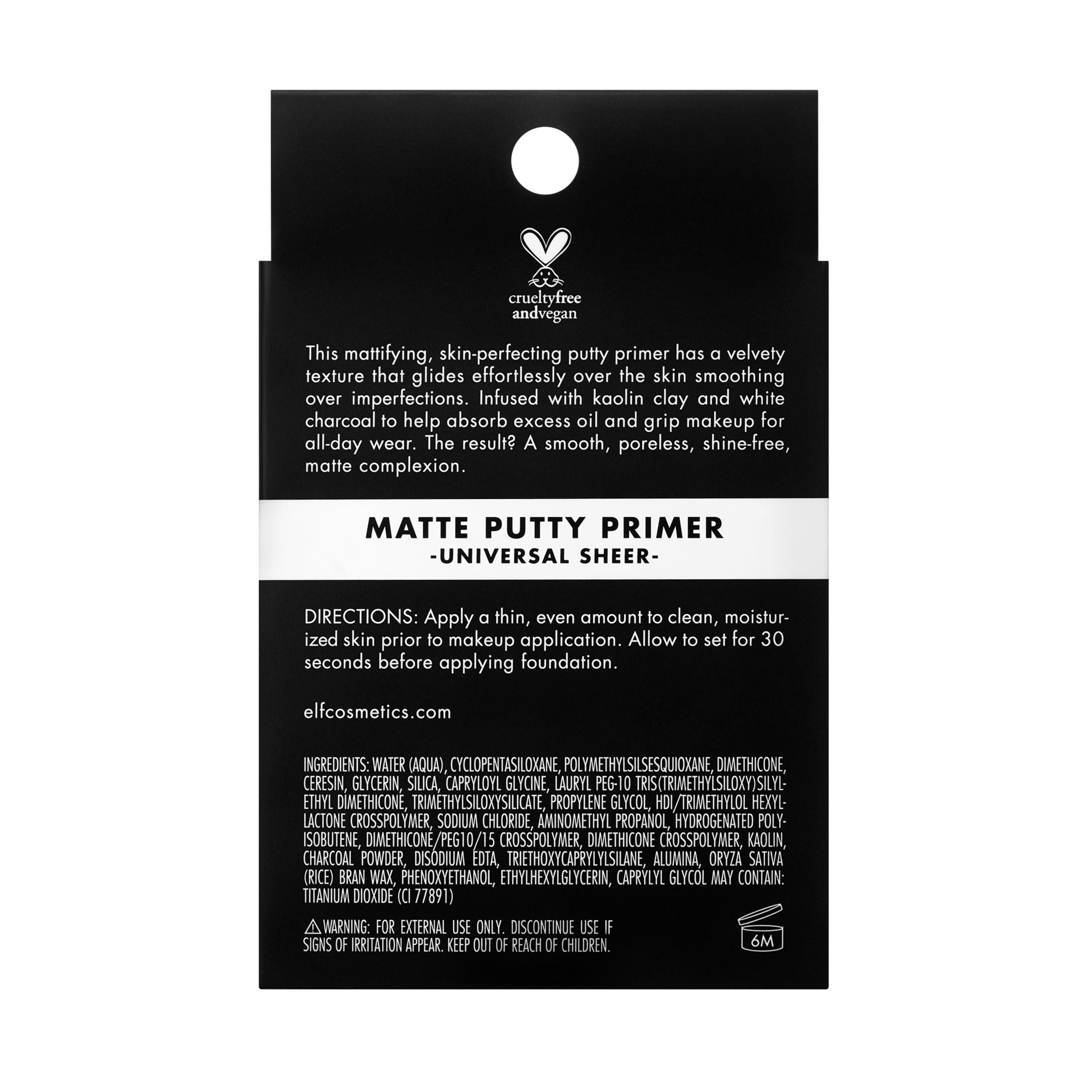 e.l.f. Matte Putty Primer, Universal Sheer, 0.74 oz