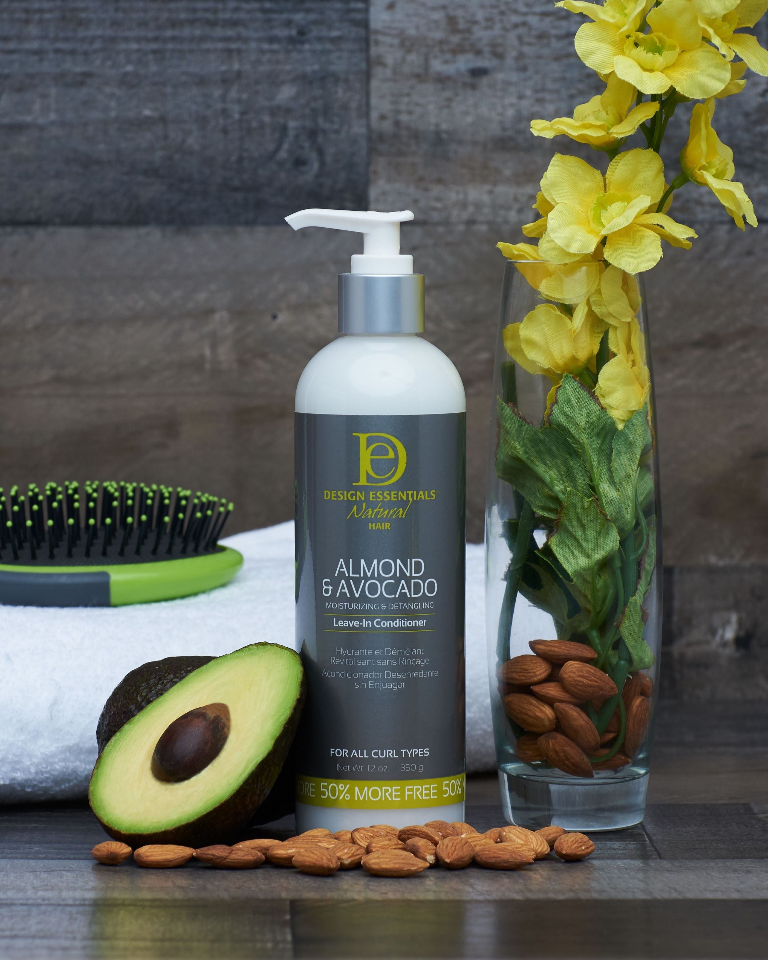 Design Essentials Almond & Avocado Moisturizing & Detangling Sulfate-Free Shampoo - 12oz., Adult