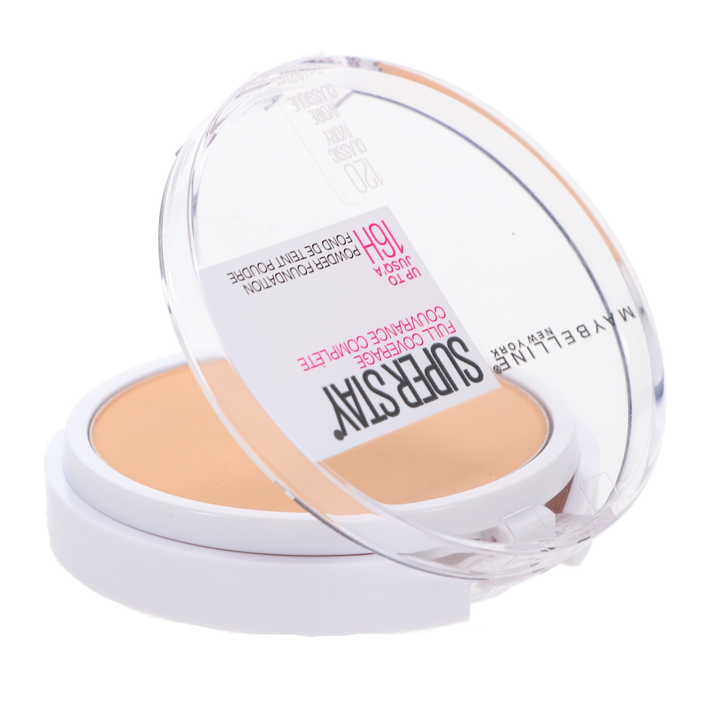 Maybelline Super Stay Full Coverage Powder Foundation Makeup, Matte Finish, Classic Ivory