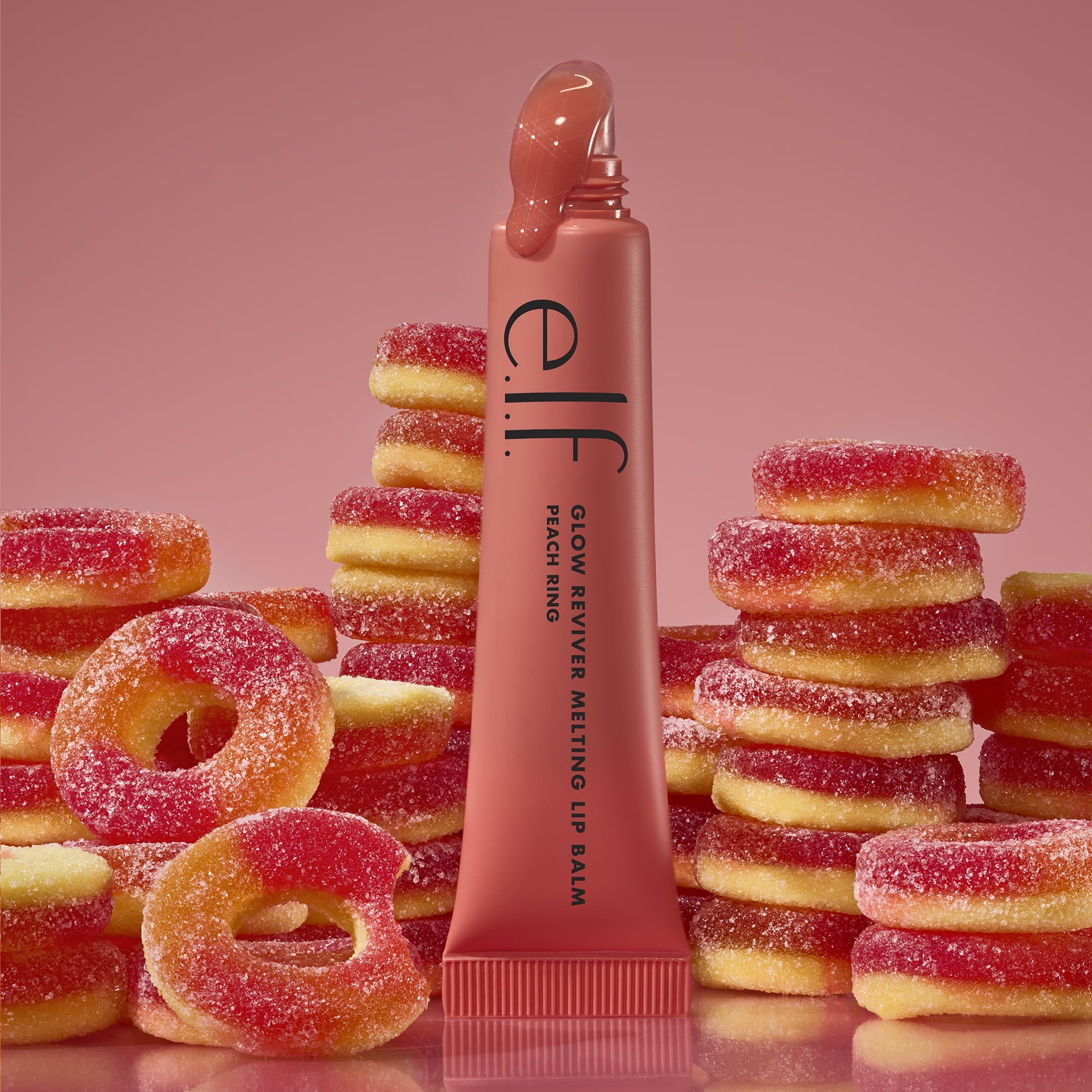 e.l.f. Glow Reviver Melting Lip Balm, Peach Ring, 0.52oz