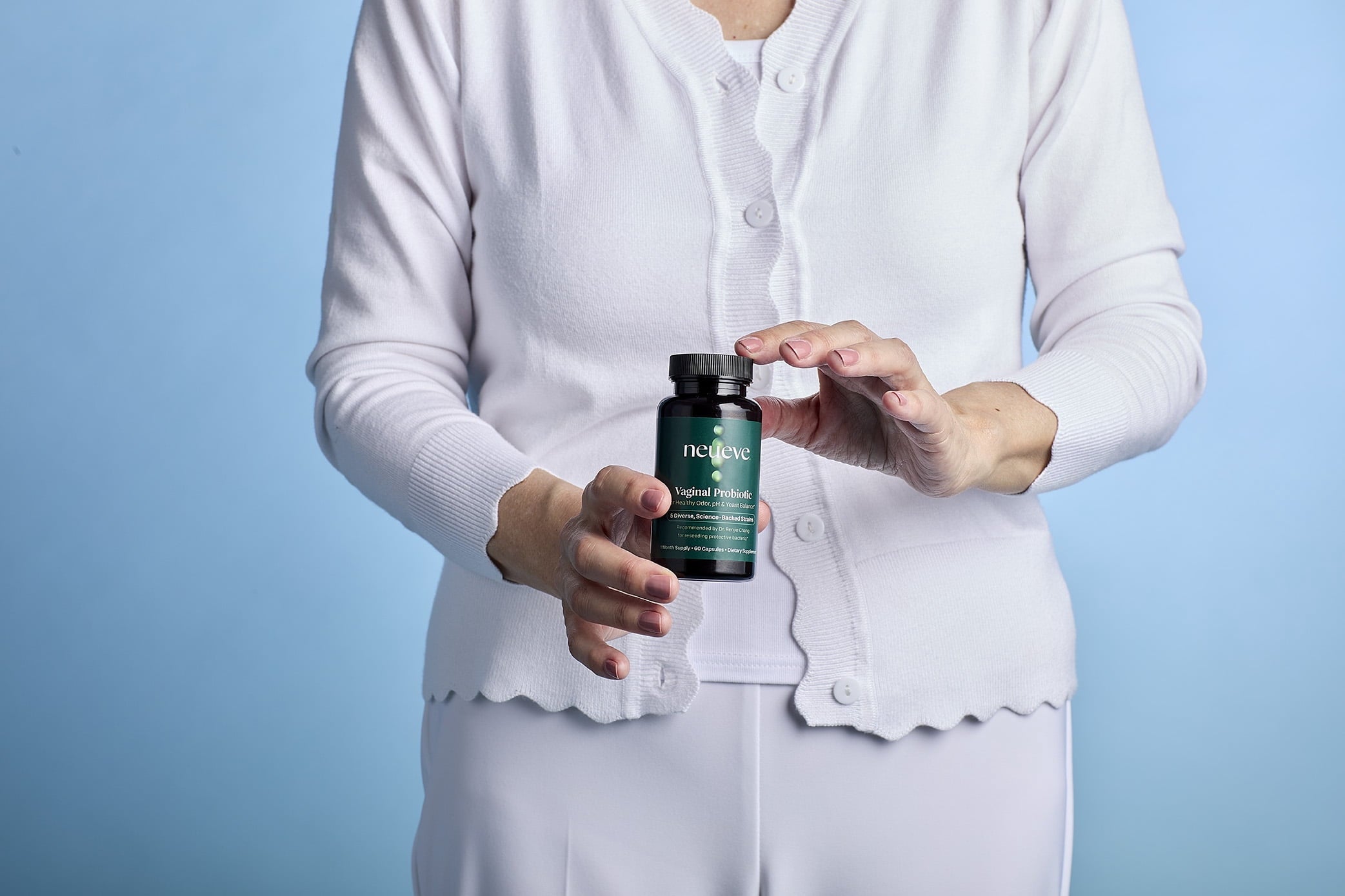 NeuEve Vaginal Probiotic, L acidophilus, L plantarum, L rhamnosus, L fermentum, L reuteri, selected by OBGYN