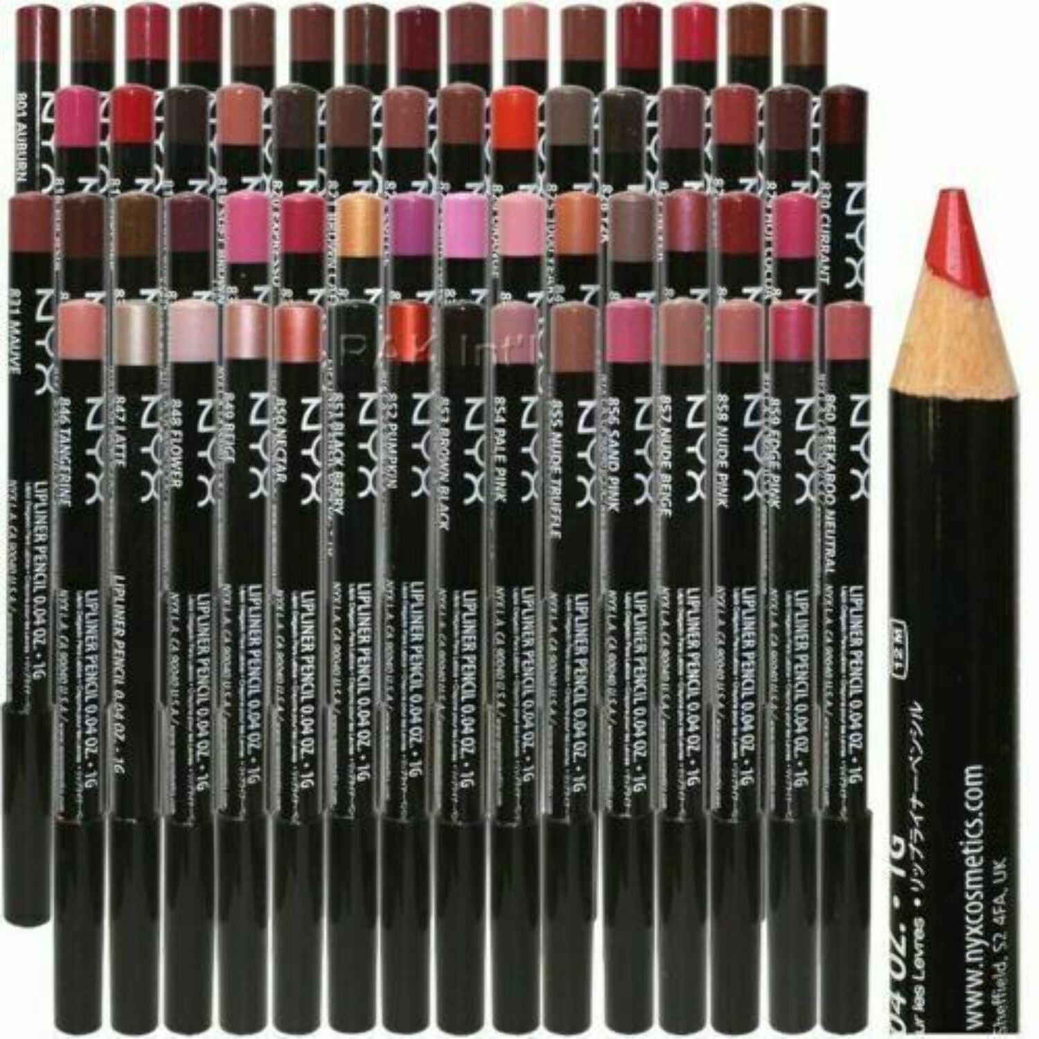 NYX Professional Makeup Suede Matte Lip Liner, 65 STFU, 0.035 Oz.