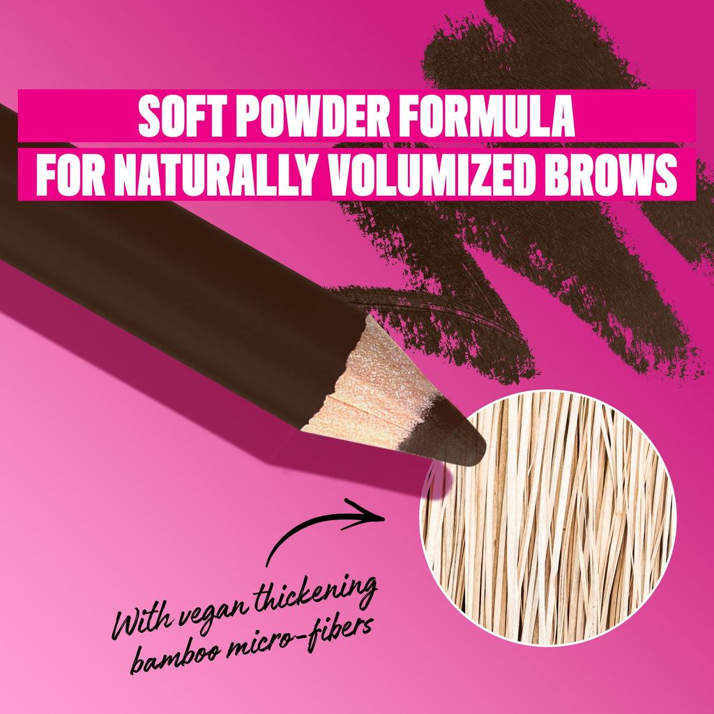 NYX Professional Makeup Brow Powder Louder, Brow Pencil, Deep Brown, 1 Count, Deep Brown, 0.04 oz