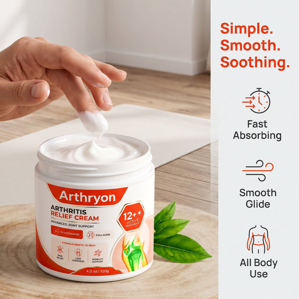 Arthryon Soothing Comfort Cream – Lightweight Body Care for Knees, Hands & Shoulders – 4 oz (1PCS)