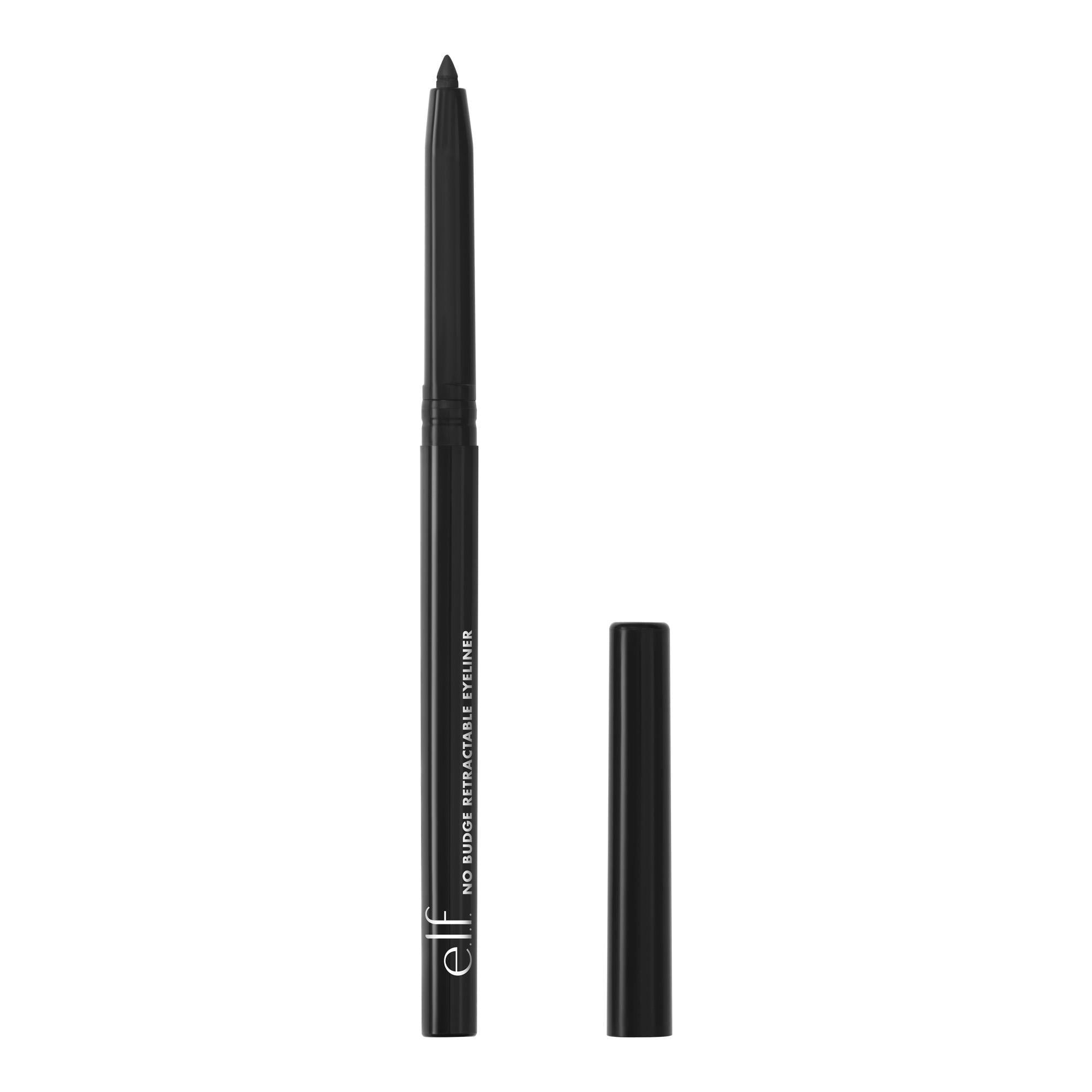 e.l.f. No Budge Retractable Eyeliner, Black 81330, Washable, 0.006 oz