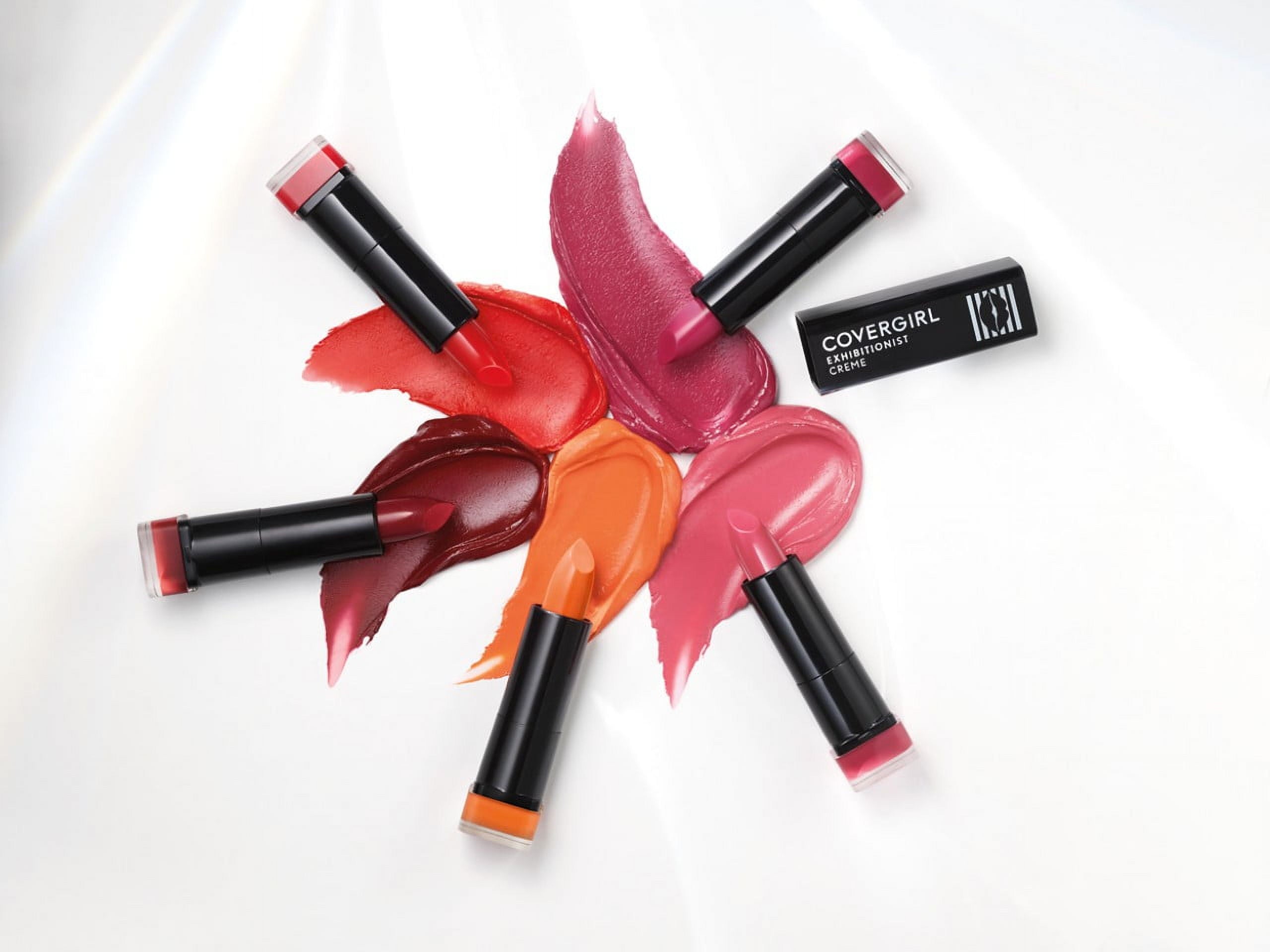 COVERGIRL Exhibitionist Cream Lipstick, 250 Sultry Sienna, 0.12 oz, Moisturizing, Long Lasting