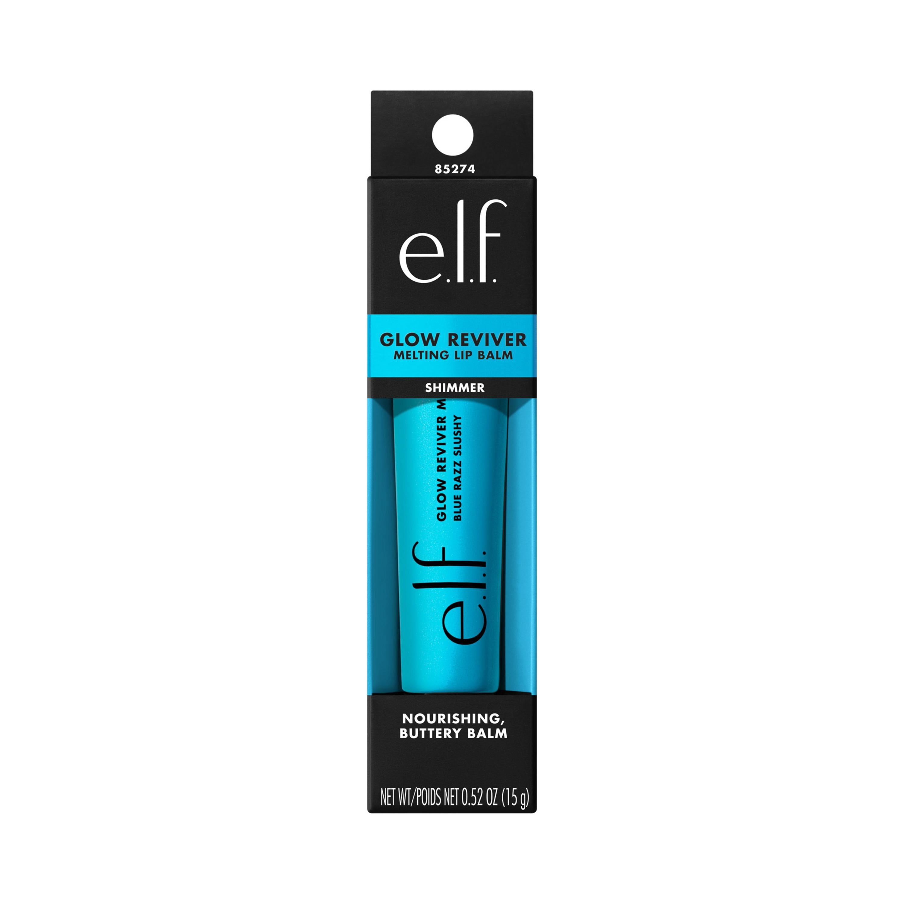 e.l.f. Glow Reviver Melting Lip Balm, Blue Raspberry, 0.52oz