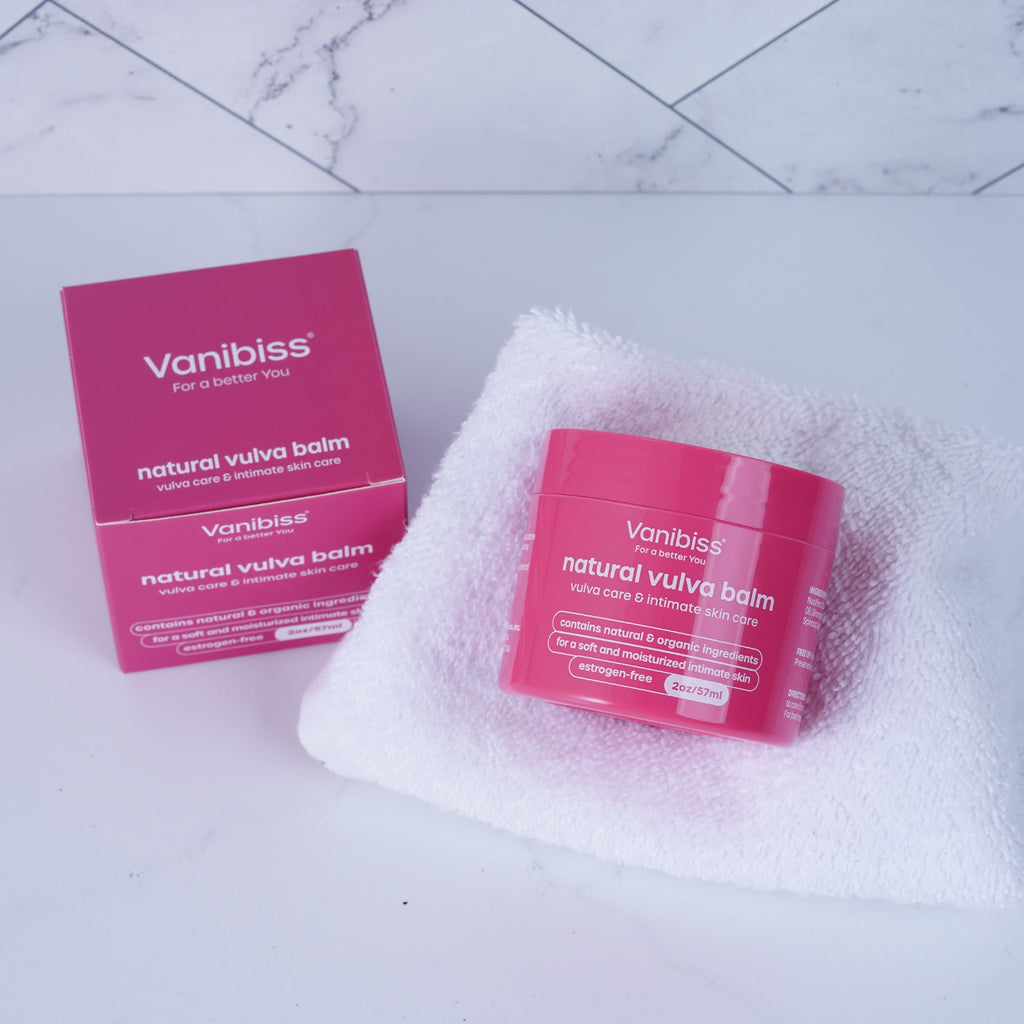 Vanibiss Natural Vulva Balm - Moisturizing Estrogen-Free for Dryness, Redness, Itching, & Irritation 2 oz