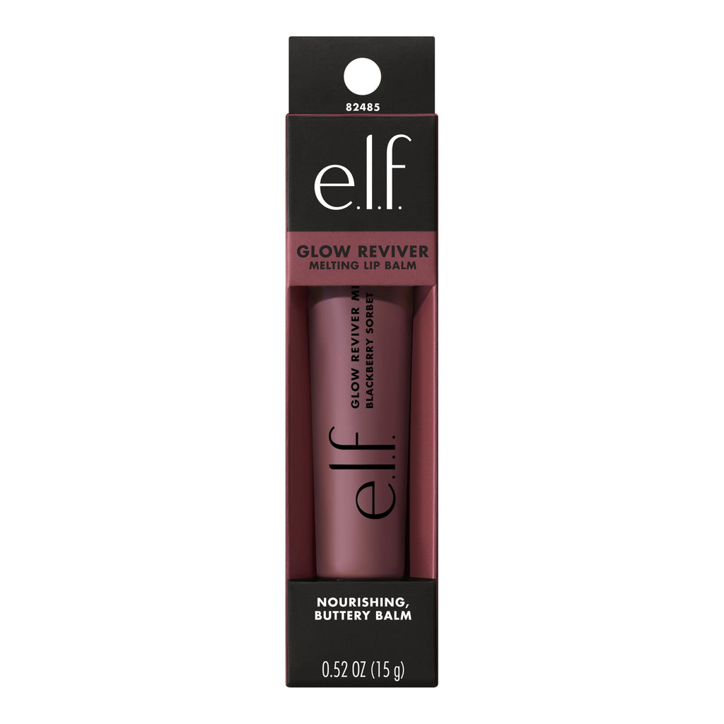 e.l.f. Glow Reviver Melting Lip Balm, Blackberry Sorbet, 0.52 oz