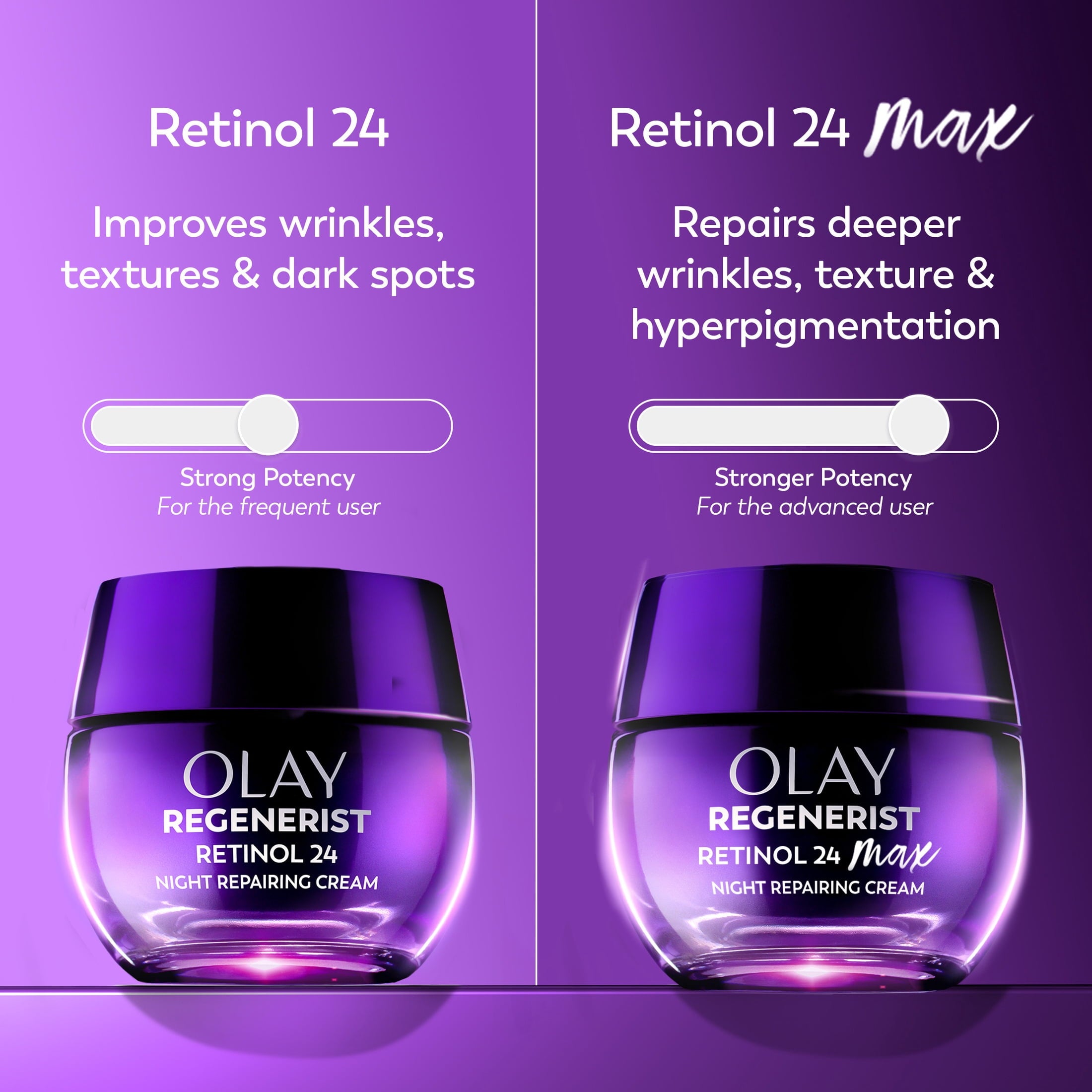 Olay Retinol 24 Max Night Moisturizing Cream with Triple Collagen Peptide, Fragrance-Free, 1.7 oz