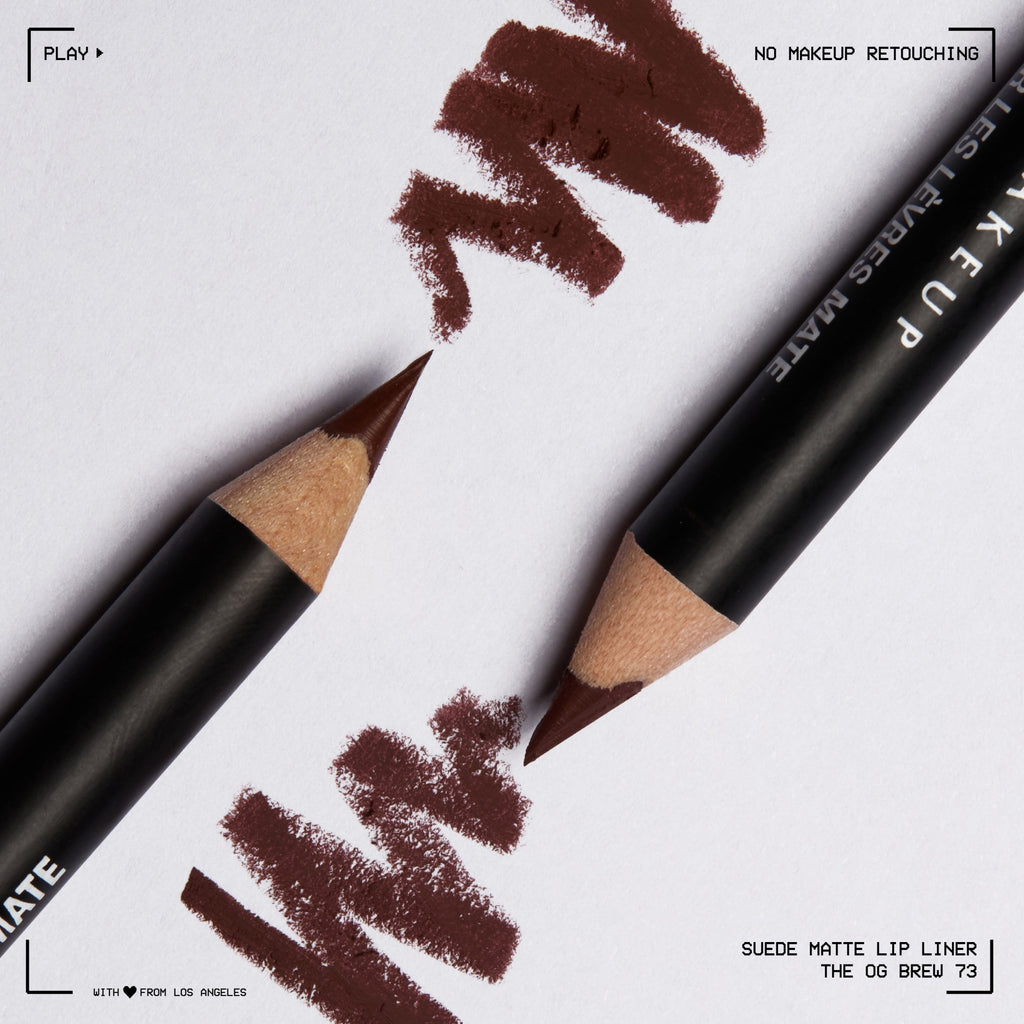 NYX Professional Makeup Suede Matte Lip Liner Pencil, The OG Brew 73, 0.03 oz