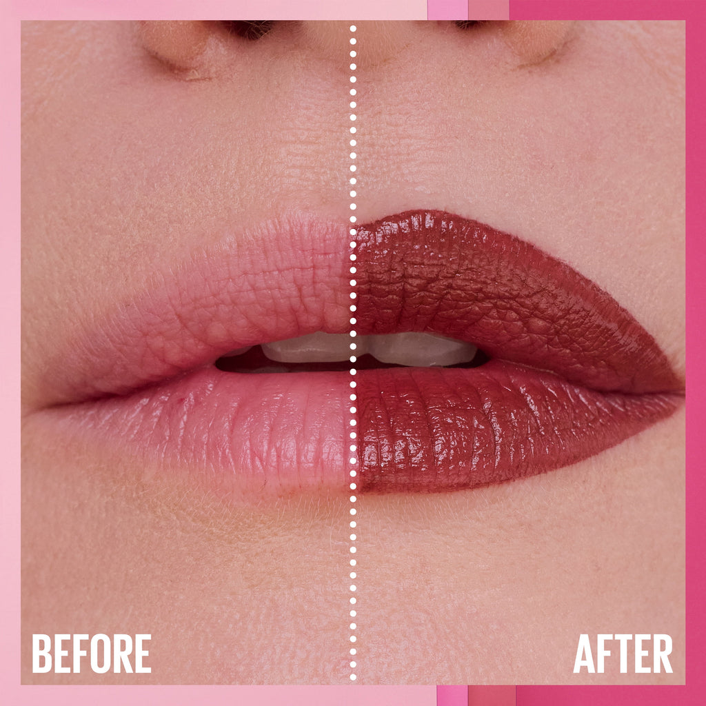 Maybelline Serum Lipstick, Matte Finish, Oil-Blend and Hyaluronic Acid, 004 Wild Card, 0.12 oz